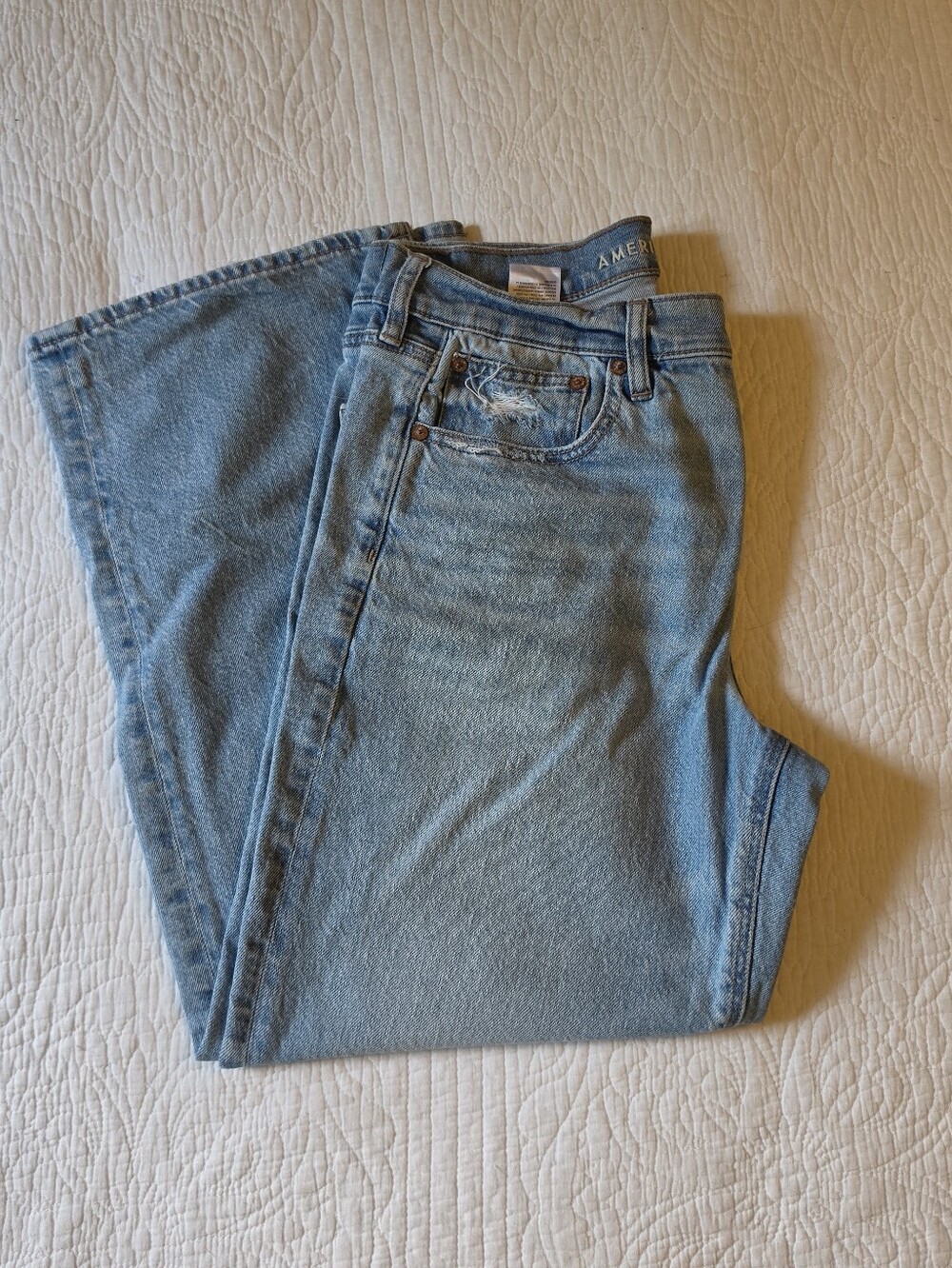 American Eagle Outfitters Stovepipe Light Blue Jeans